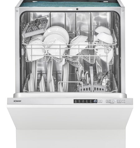 Bomann® Dishwasher 60 cm | 14 Place Settings | Dishwasher 60 cm Fully Integrable | 5 Programs & 2 Spray Levels | Dishwasher with Start Selection | Built-in Dishwasher | 60 cm | GSP 7421 VI [Energy Class D]