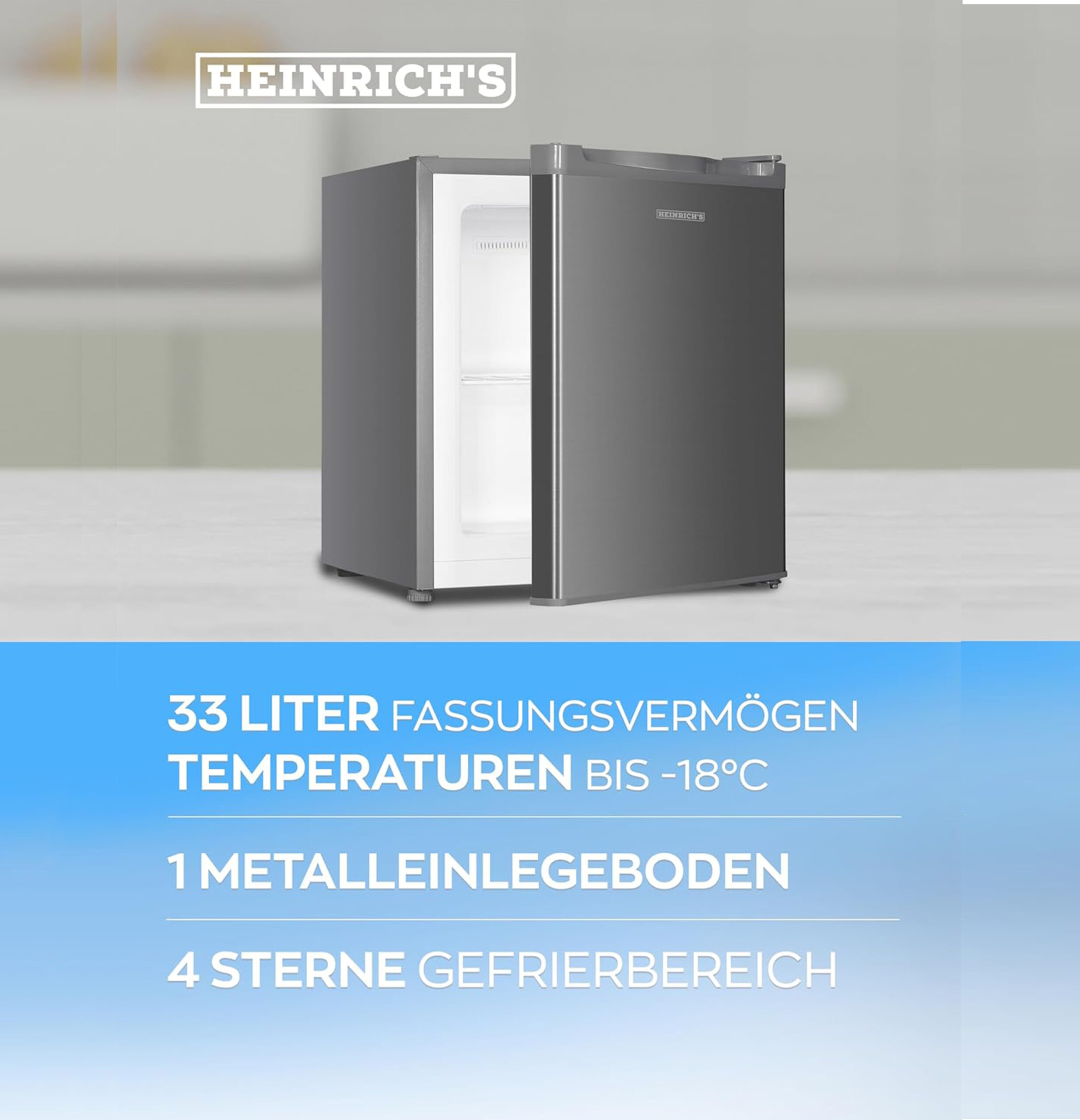 Heinrich`s Mini Freezer 33 L -3