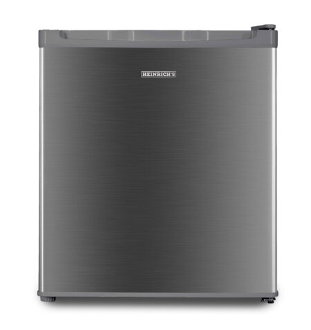 Heinrich`s Mini Freezer 33 L Small Compact Quiet: 39 dB Freezer Box; Interchangeable Door Hinge; Mini Freezer up to -18 °C, Freezer for Office, Camping, Outdoor ‎HGB 5088 ix(Inox)