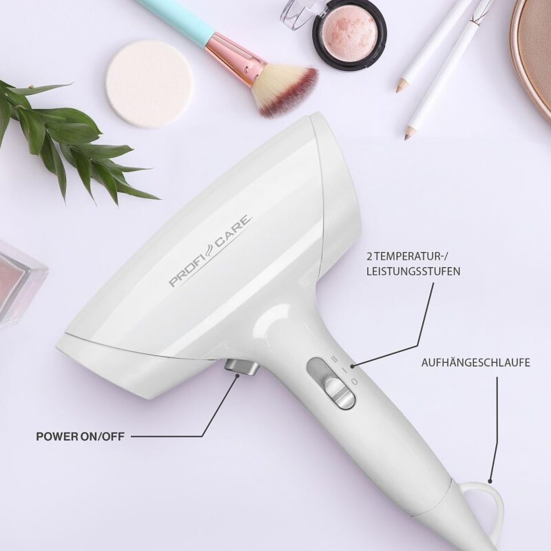 ProfiCare hairdryer white (PC-HT 3044) - Image 2
