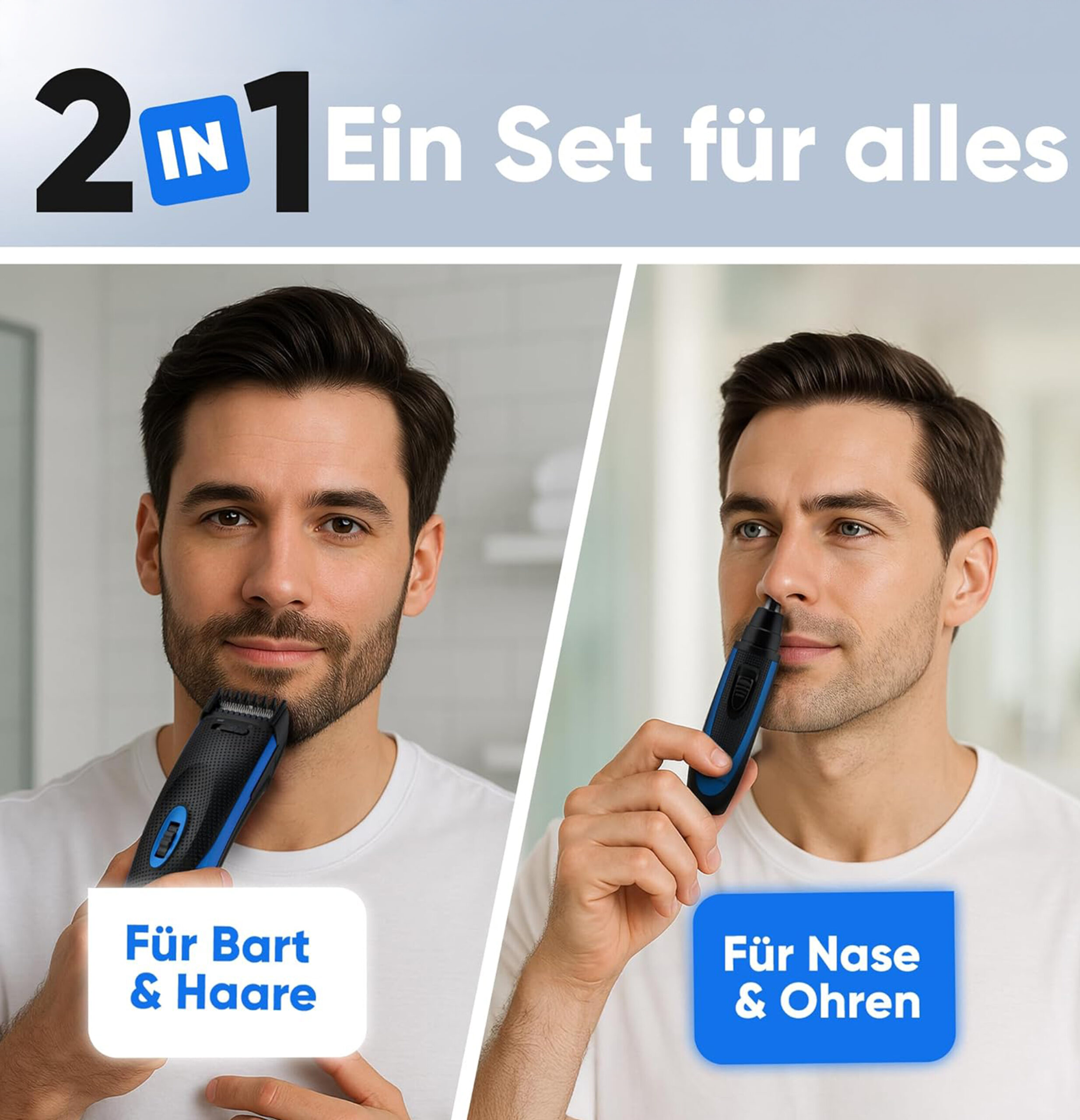 PC HSMR 3052 NE Hair Trimmer Set with Nose Hair Remover-2