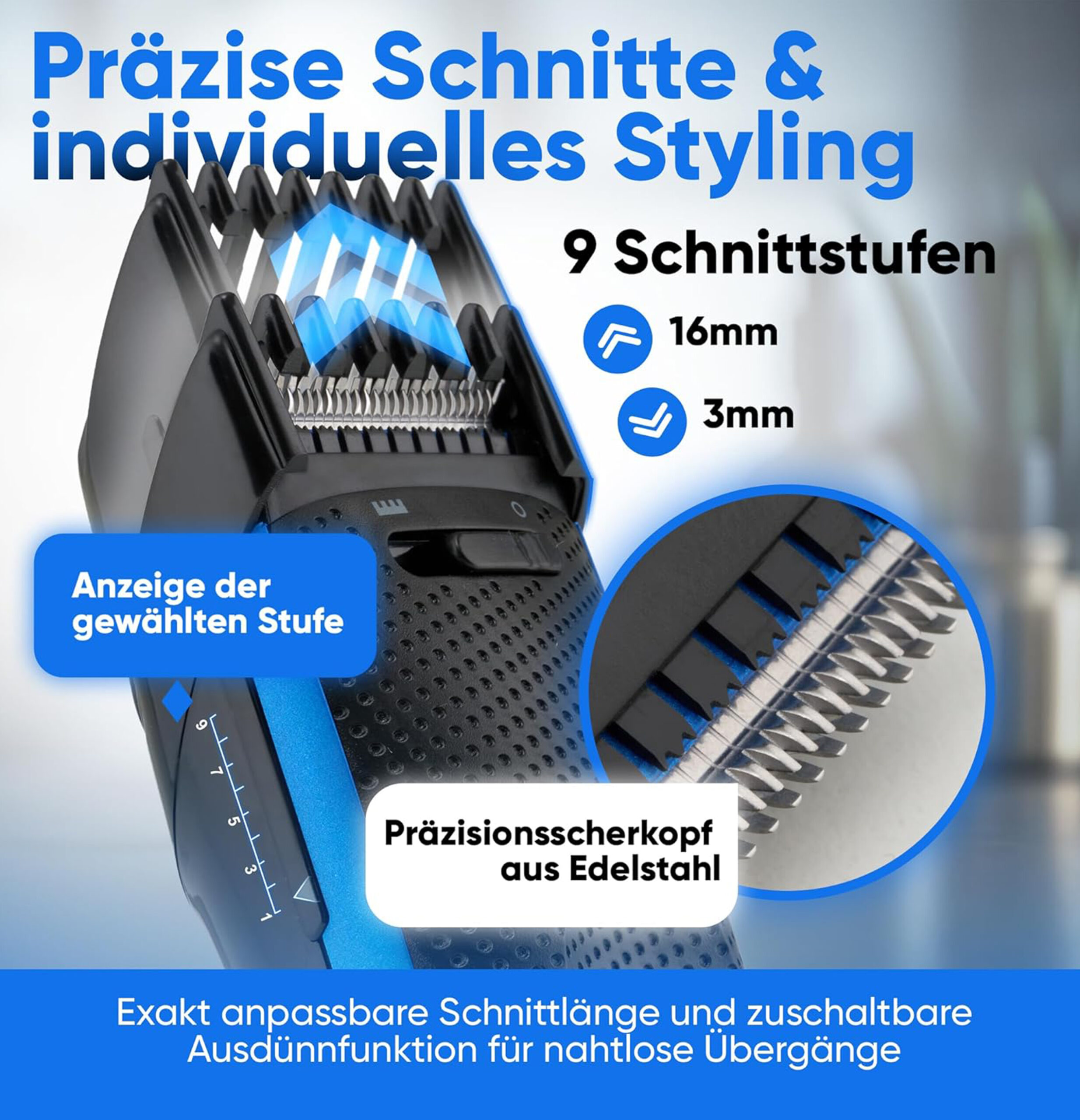 PC HSMR 3052 NE Hair Trimmer Set with Nose Hair Remover-4