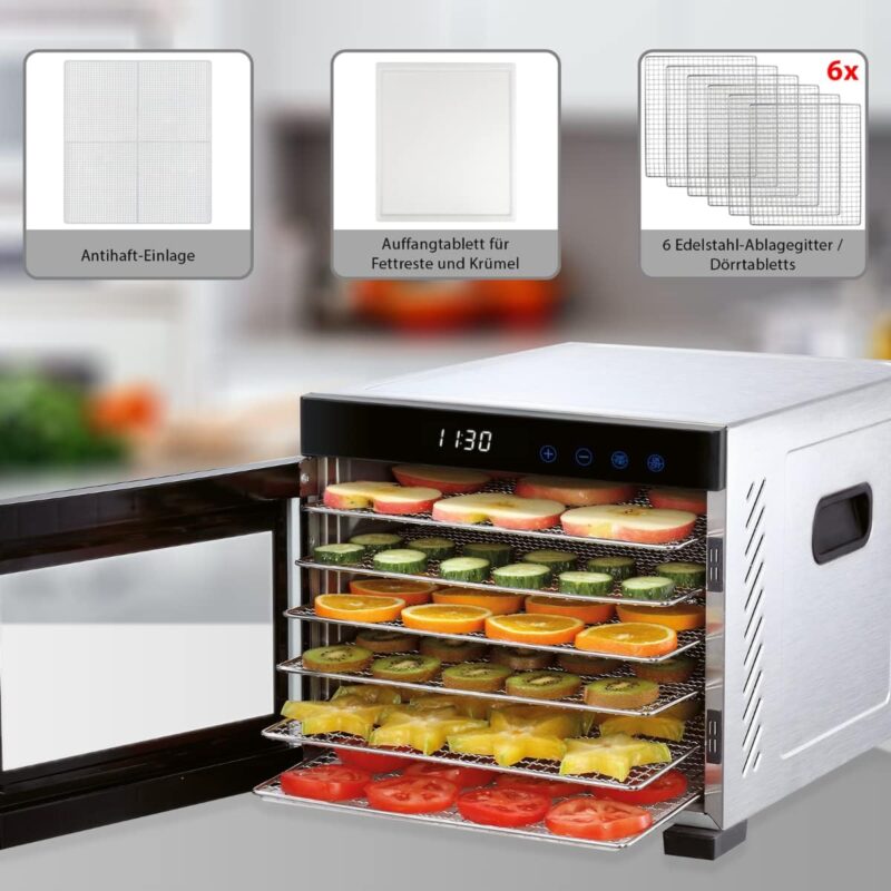 ProfiCook Stainless steel food dehydrator stainless steel PC-DR 1218 - Image 6