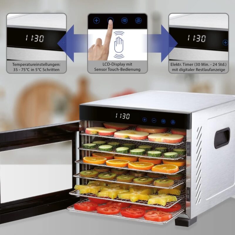ProfiCook Stainless steel food dehydrator stainless steel PC-DR 1218 - Image 4