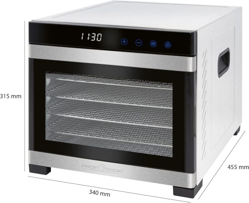 ProfiCook Stainless steel food dehydrator stainless steel PC-DR 1218 - Image 3
