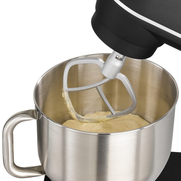 CASO KM 1800 Black-E, Elegant Food Processor, Test Rating: Very Good, Strong 1800 Watt, 6 L Stainless Steel Bowl, 10 Speed Levels, Planetary Stirrer 3156 - Image 10