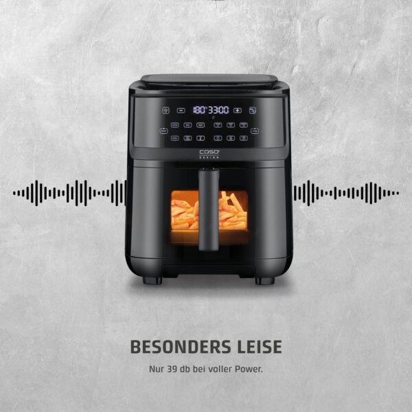 CASO AirFry & Steam 700 - Hot Air Fryer and Steamer - Test Rating: Very Good, Extra Large Basket Volume 7 Litres, Steamer & Air Fryer, Deep Fryer without Oil/Grease, Black 3182 - Image 12