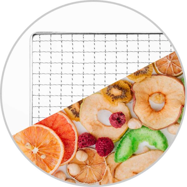 GASTROBACK  Design Dehydrator Pro, LED display, 24 hour timer with automatic switch-off, 6 stainless steel drying grids, 1 drying tray, 1 grid tray, 1 muesli bar mould 46602 - Image 11