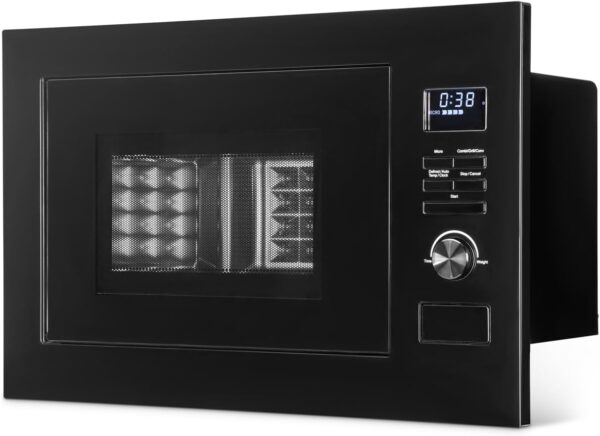 Bomann® 3-in-1 Built-in Microwave with Grill and Hot Air | Microwave with 25 L Cooking Chamber | 8 Automatic Programmes | Defrost Function | Includes Cooking Grate and Turntable (Diameter 27 cm) | 900 - Image 5