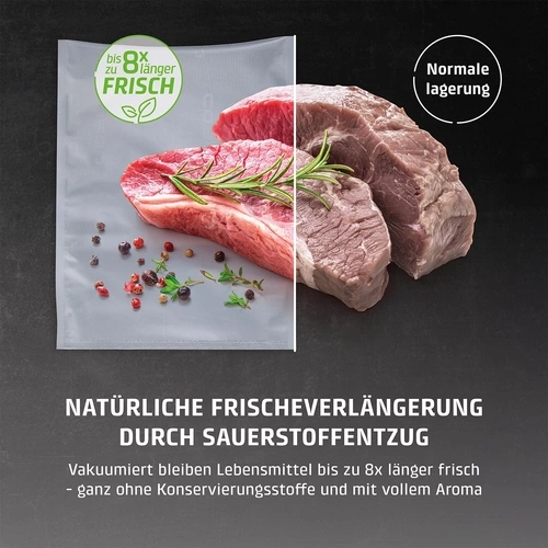 CASO VC 10 vacuum sealer - test winner at Stiftung Warentest, vacuum sealer, food remains vacuumed up to 8x longer, fresh, 30cm long & stable weld, including 10 professional foil bags 1340 - Image 9