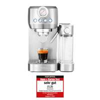 GASTROBACK 42722 Design Espresso Piccolo Pro M, Espresso, cappuccino and latte macchiato at the touch of a button, Dual-circuit thermoblock system, Professional ULKA espresso pump (20 bar), Silver