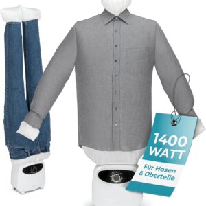 ProfiCare Automatic Shirt Iron PC-HBb3117, Ironing Doll with Powerful 1400 W, Ironing Machine with One Size Balloon Body, Includes Fragrance Attachment, Quick, Efficient, Fragrant, Automatic Ironing Machine
