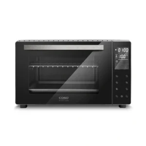 CASO TO 26 Design Oven with Approx. 26 L Cooking Chamber, Includes 5-Way Function: Hot Air, Rotisserie with Motor, Top Heat, Bottom Heat, Top and Bottom Heat, Mini Oven, Pizza Oven, Toast Oven 2972