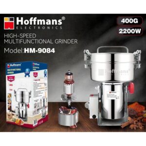 Hoffmans 2200W Electric High-Speed Multifunctional Grinder 400G HM - 9084 - Silver