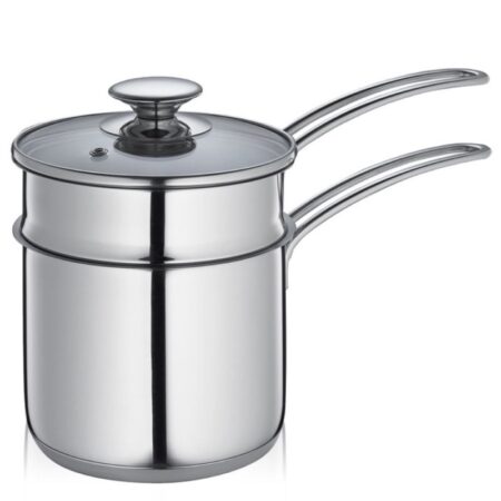 Küchenprofi - Double Boiler/Bain Marie Set with Glass Lid, 1.6 Quart, 5.5" Diameter 2370602814