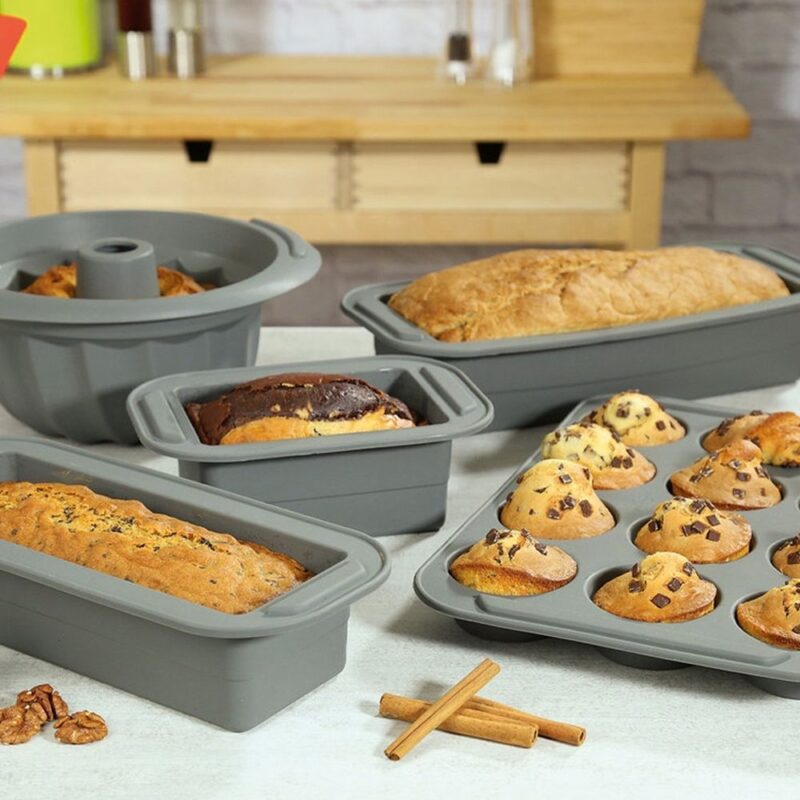 Küchenprofi BAKE VARIO Silicone Muffin Mould | Silicone Baking Mould Muffin Baking Mould 12 Multi Shape | Oven Safe, Freezer Safe, Microwave Safe, Food Safe, Dishwasher Safe 0812245512 - Image 4
