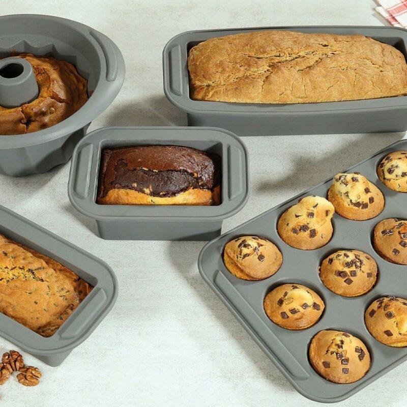 Küchenprofi BAKE VARIO Silicone Muffin Mould | Silicone Baking Mould Muffin Baking Mould 12 Multi Shape | Oven Safe, Freezer Safe, Microwave Safe, Food Safe, Dishwasher Safe 0812245512 - Image 5