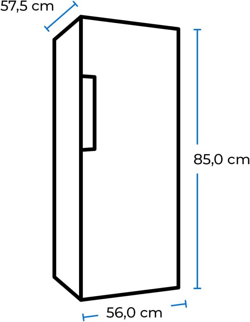 Exquisit Refrigerator KS16-VH-010D Inoxlook | Standing Unit | 133L volume | Inox look [Energy Class D] - Image 7