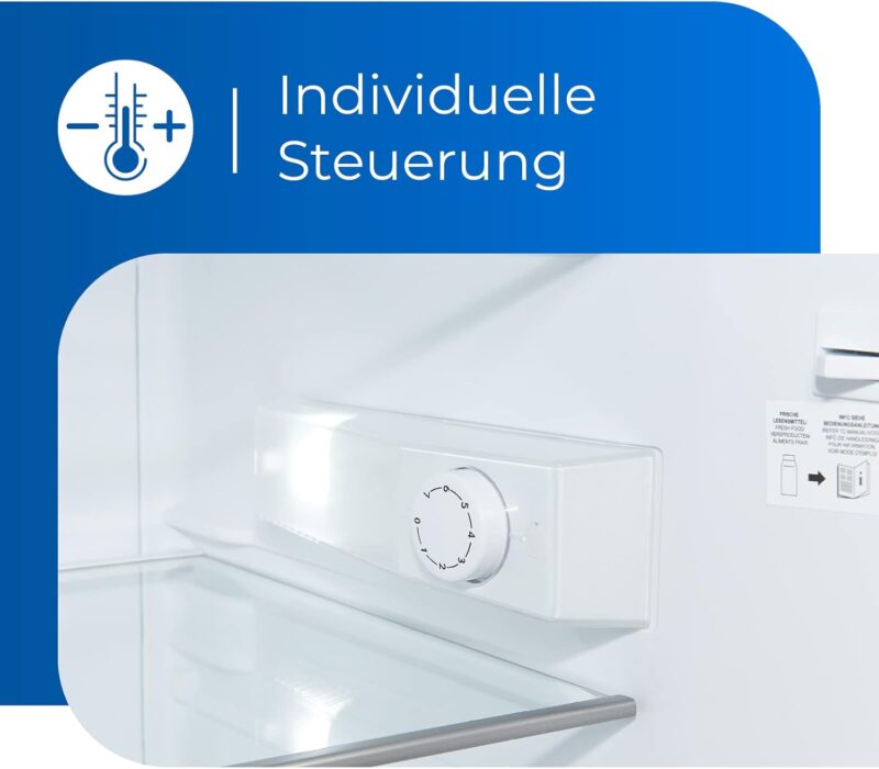 Exquisit Refrigerator KS16-VH-010D Inoxlook | Standing Unit | 133L volume | Inox look [Energy Class D] - Image 6