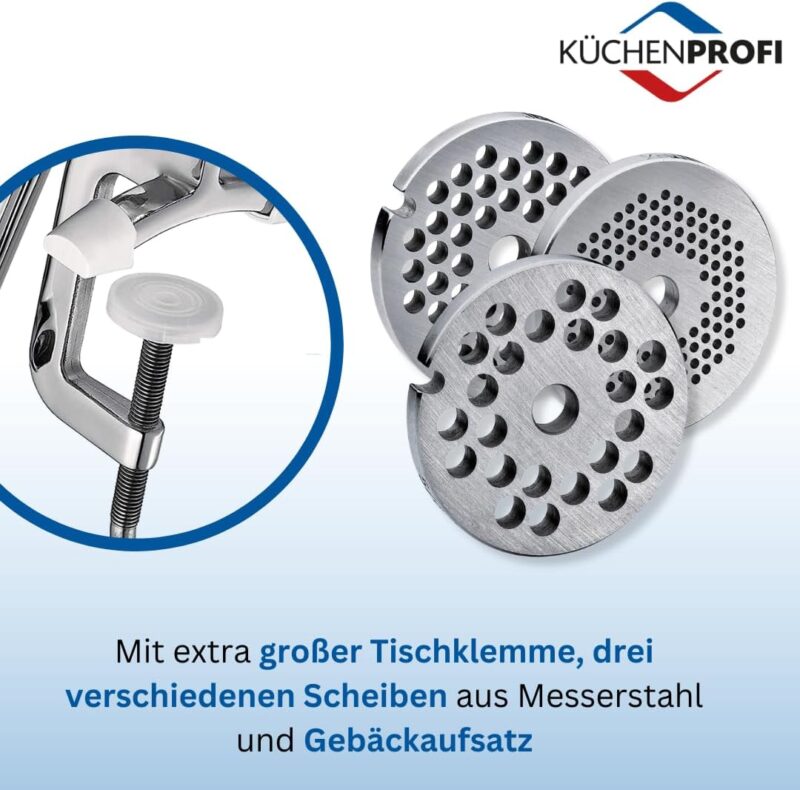 Küchenprofi 0825562805 Stainless Steel Meat Mincer Size. 5, silver - Image 5