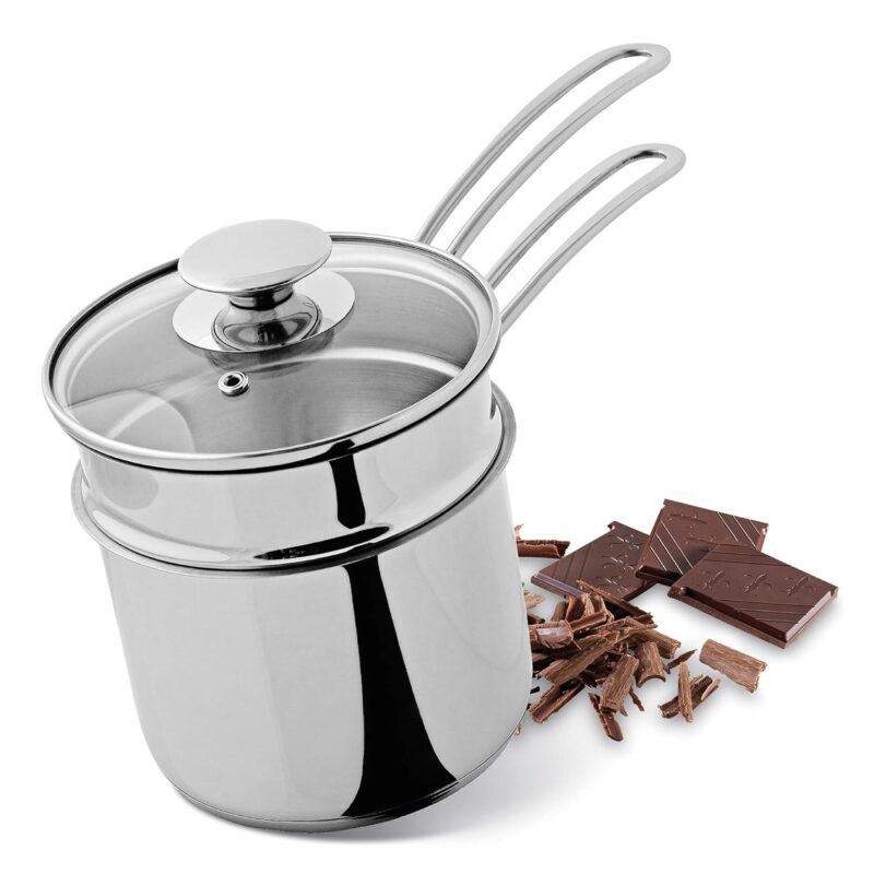 Küchenprofi - Double Boiler/Bain Marie Set with Glass Lid, 1.6 Quart, 5.5" Diameter 2370602814 - Image 6