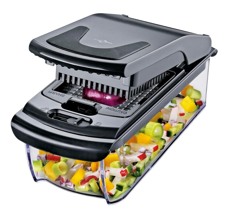 Küchenprofi Onion / Vegetable Chopper Fix Plus | Plastic/Blade Steel | Vegetable Cutter | Dice Cutter Onions, Cucumbers, Carrots | Fruit Multi Cutter | Pens, Cubes, Slices 1307102400 - Image 2
