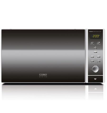 CASO MCG 30 Ceramic Chef 3 in 1 microwave with grill + hot air 2100W 30L, borosilicate glass base, grill rack for 2 levels, oven function up to 200°C, stainless steel, silver 3371