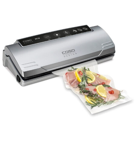 CASO VC 10 vacuum sealer - test winner at Stiftung Warentest, vacuum sealer, food remains vacuumed up to 8x longer, fresh, 30cm long & stable weld, including 10 professional foil bags 1340