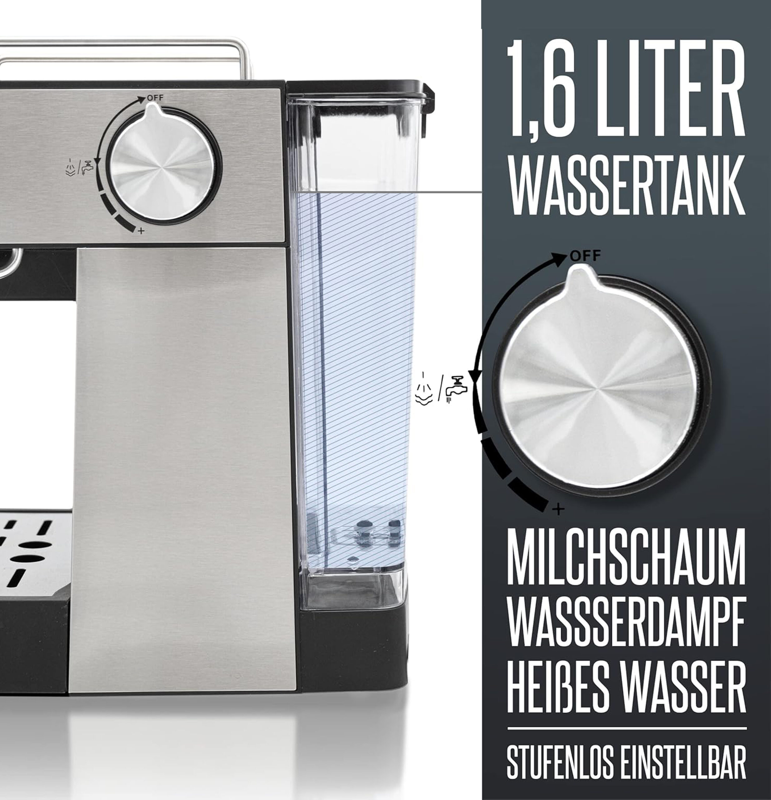 Espresso Machine HES 8688-1.6 Liter-10