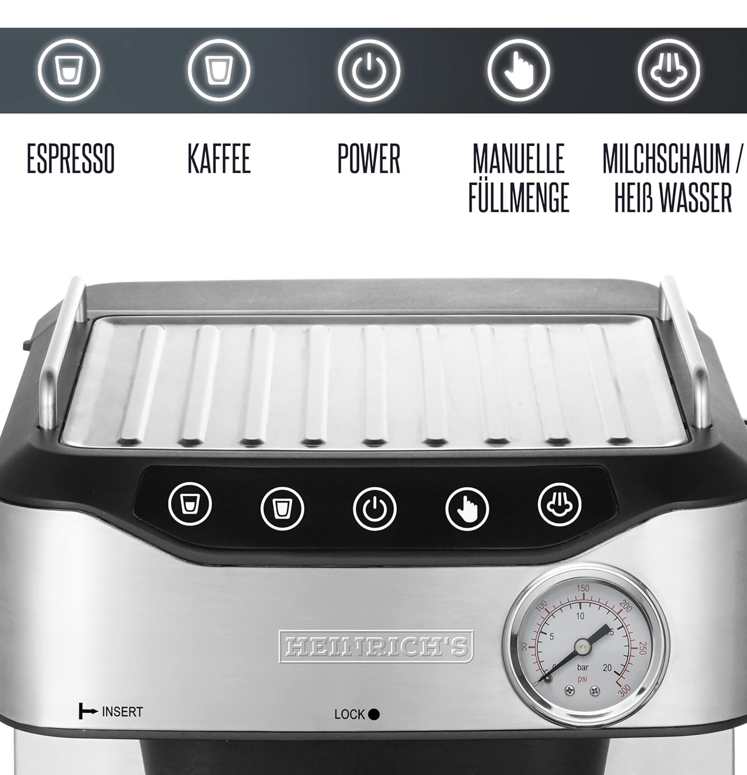 Espresso Machine HES 8688-1.6 Liter-6