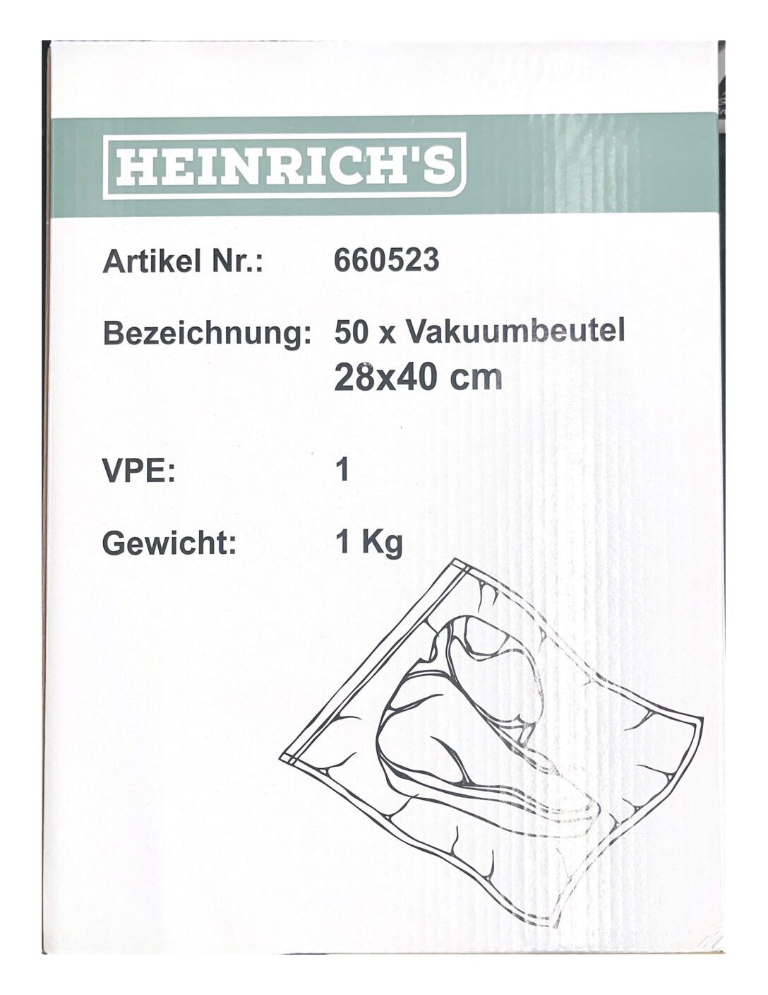 Heinrich´s Vacuum Bags (28x40) cm HVC 660523