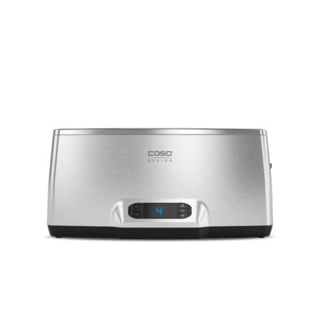 محمصة خبز CASO Inox 4، موديل 2779 Design Long Slot Toaster، مصنوعة من الفولاذ المقاوم للصدأ بقدرة 1850 وات