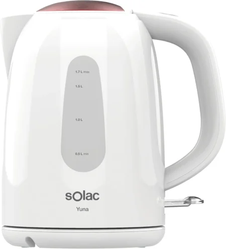 Solac Yuna Plastic Electric Kettle, 1.7 Liter, 2200 Watt, White - KT5851