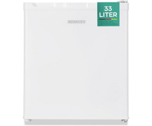 Heinrich`s Mini Freezer 33 L Small Compact Quiet: 39 dB Freezer Box; Interchangeable Door Hinge; Mini Freezer up to -18 °C, Freezer for Office, Camping, Outdoor HGB 5088 W