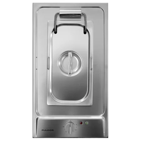 Fulgor – قلاية مدمجة مقاس 30 سم مع غطاء، سعة 2.7 لتر، ستانلس ستيل – الموديل D FRI E32