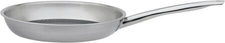 Spring Vulcano Cut Resist Frying Pan 24cm, Stainless Steel, Non-Stick Coated Pan, Suitable for Induction Hob, 5-Layer Multilayer Material, Scratch-Resistant, Frying Pan Induction, Oven Safe Stainless 1484946024