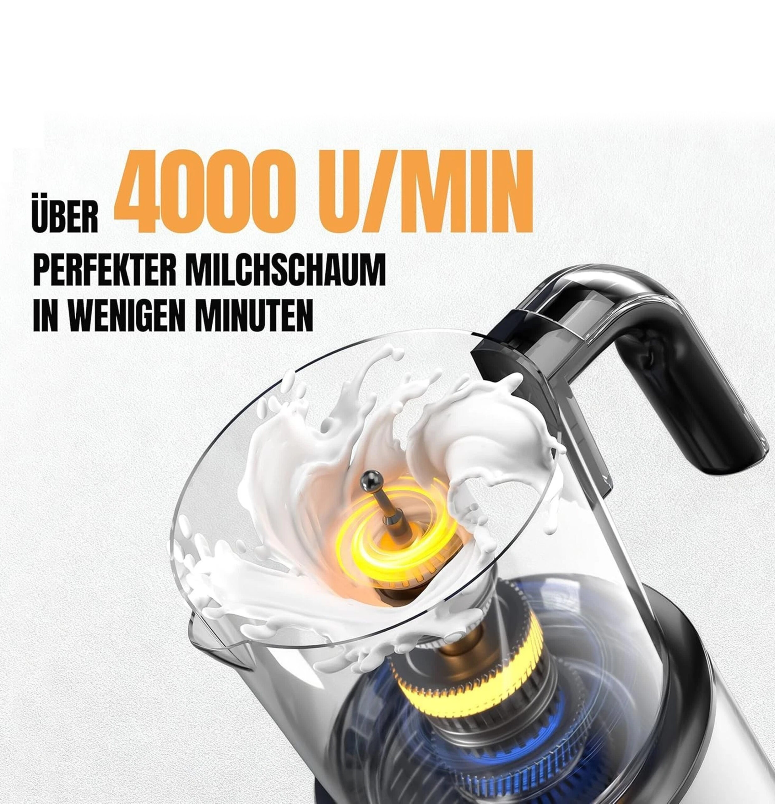 Heinrich’s 4-in-1 Milk Frother Hot-Cold 8860-4