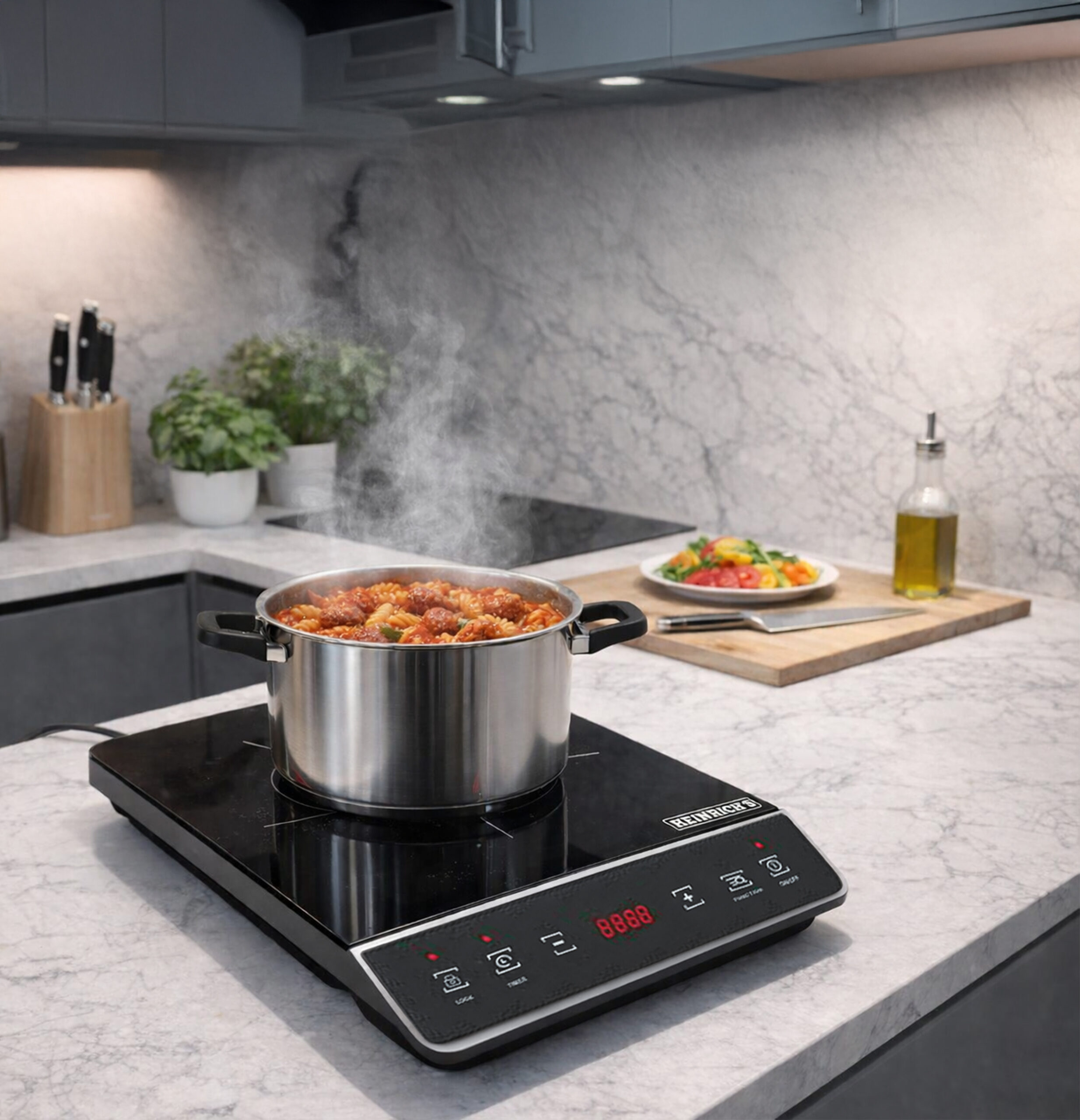Heinrich’s Induction Hob – Single – 2000 W HEI 8861-1