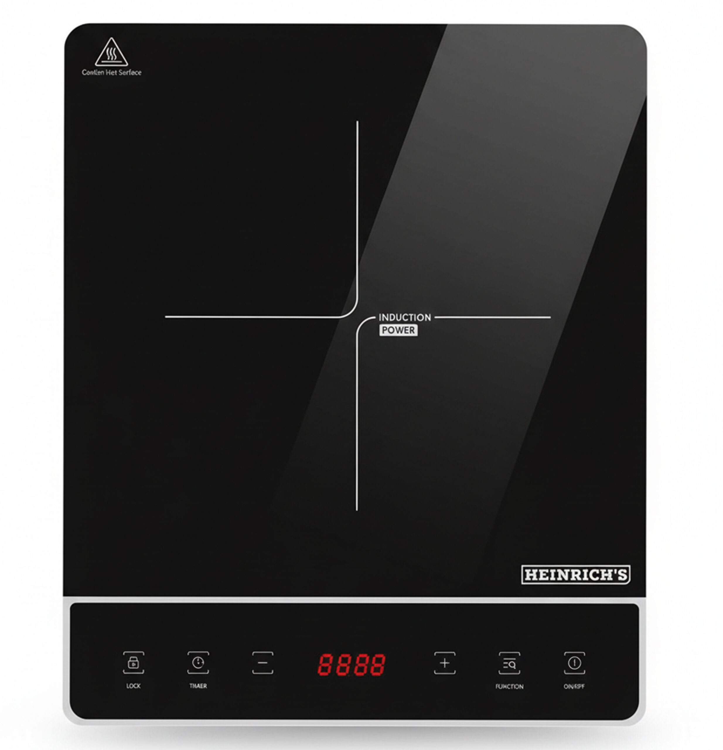 Heinrich’s Induction Hob – Single – 2000 W HEI 8861-5