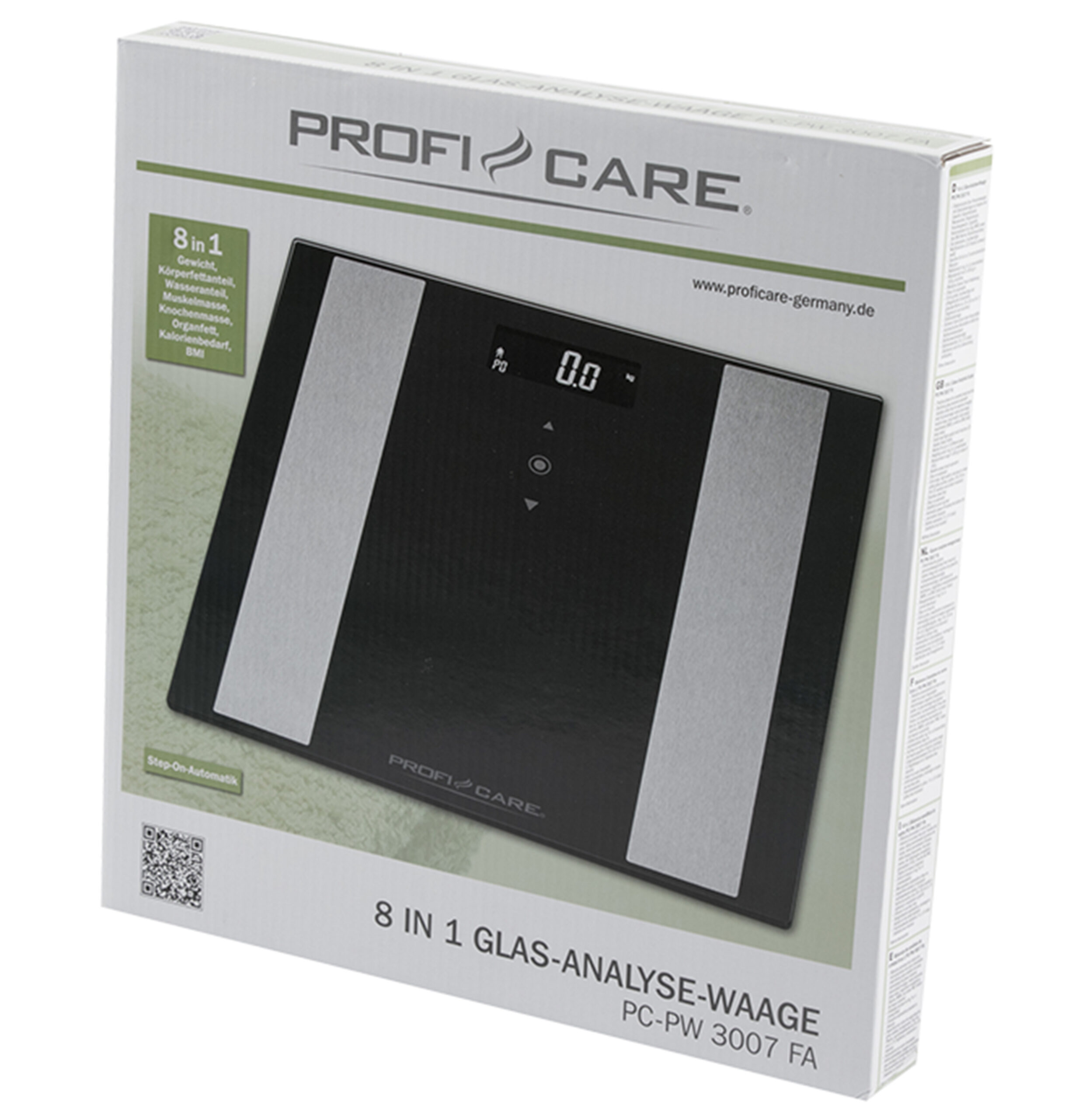 Personal Weight 8 IN 1 Electronic glass PC-PW 3007 FA Black-7