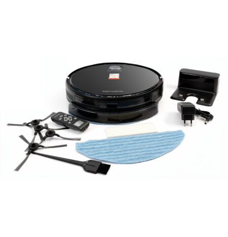 مكنسة روبوتية ProfiCare مع وظيفة المسح | تنظف جميع الغرف بشكل مستقل | مكنسة روبوتية مع التحكم عبر التطبيق للأرضيات الصلبة والسجاد | روبوت لمسح وتنظيف في آن واحد 2 في 1 | الموديل PC BSR 3108