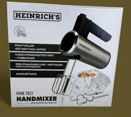 Heinrich Hand Mixer 400 Watt HMM 7031
