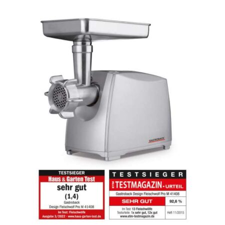 Gastroback Design Mincer Pro Silver, M, 41408