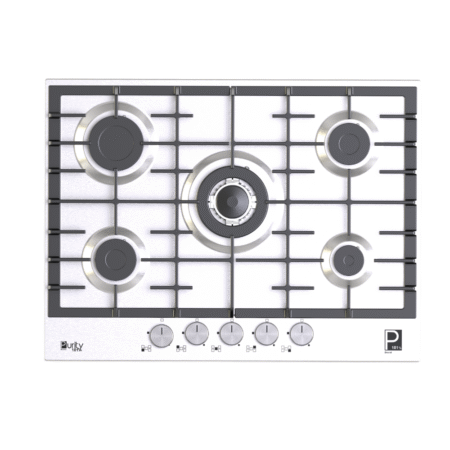 HPT713S – Gas Hob 5 Eyes Heavy Duty Grids