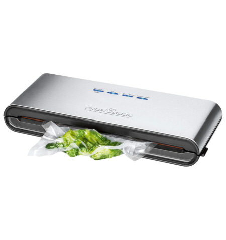 Profi Cook PC-VK 1080 Vacuum Sealer 12 l/min Suction Power + 18 Fresh Bags 120 Watts Silver [Energy Class A+++]
