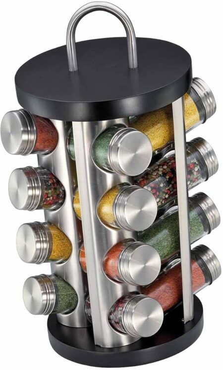 Küchenprofi KP2615502816 Spice Rack 18/8 Stainless Steel Black